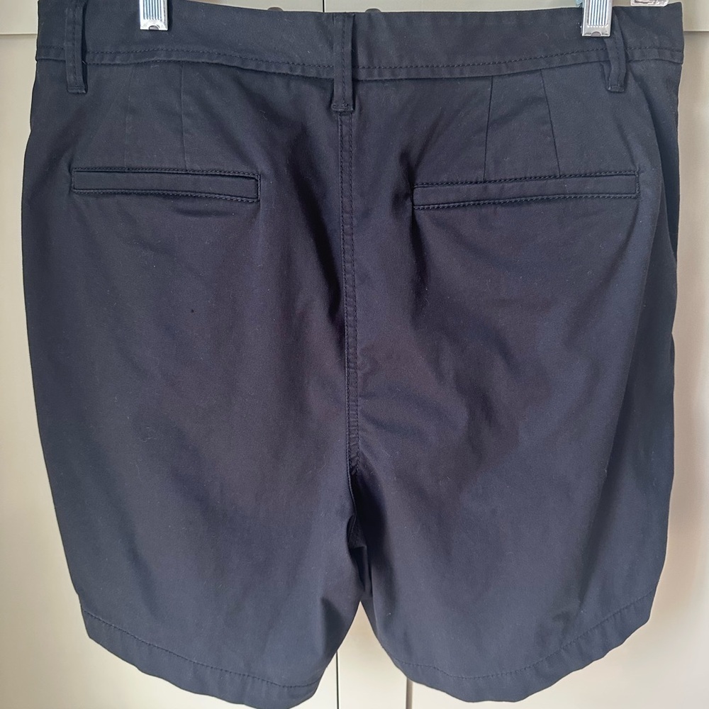 EUC TALBOTS Black Relaxed Chino Shorts Sz 12. No flaws, just too big for me. - Picture 7 of 10